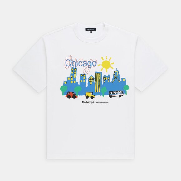 Madhappy Chicago exclusive limited edition T-Shirt -UNISEX Size: Small NWT - Picture 1 of 10